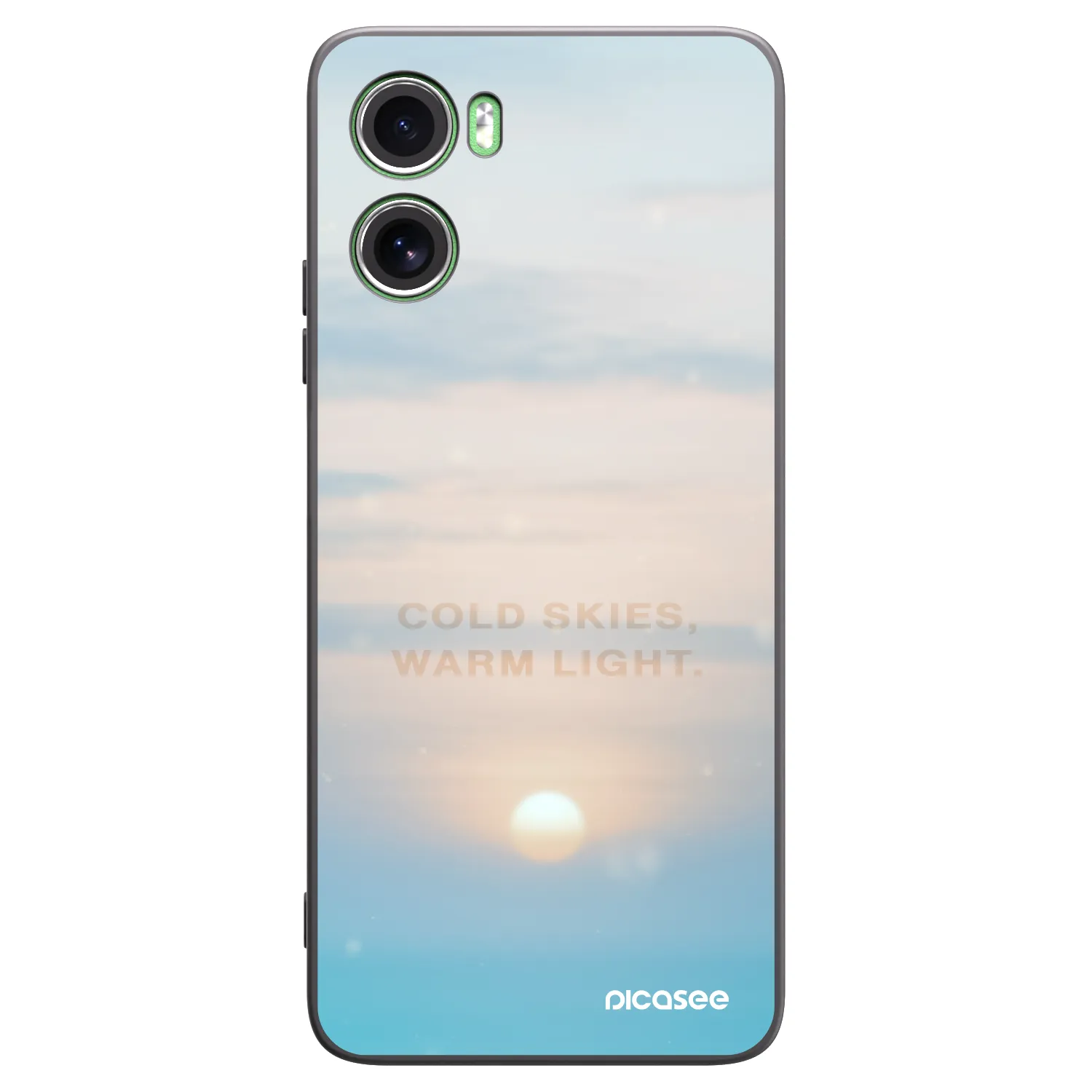 Picasee silikónový čierny obal pre Motorola Moto G06 - COLD SKIES
