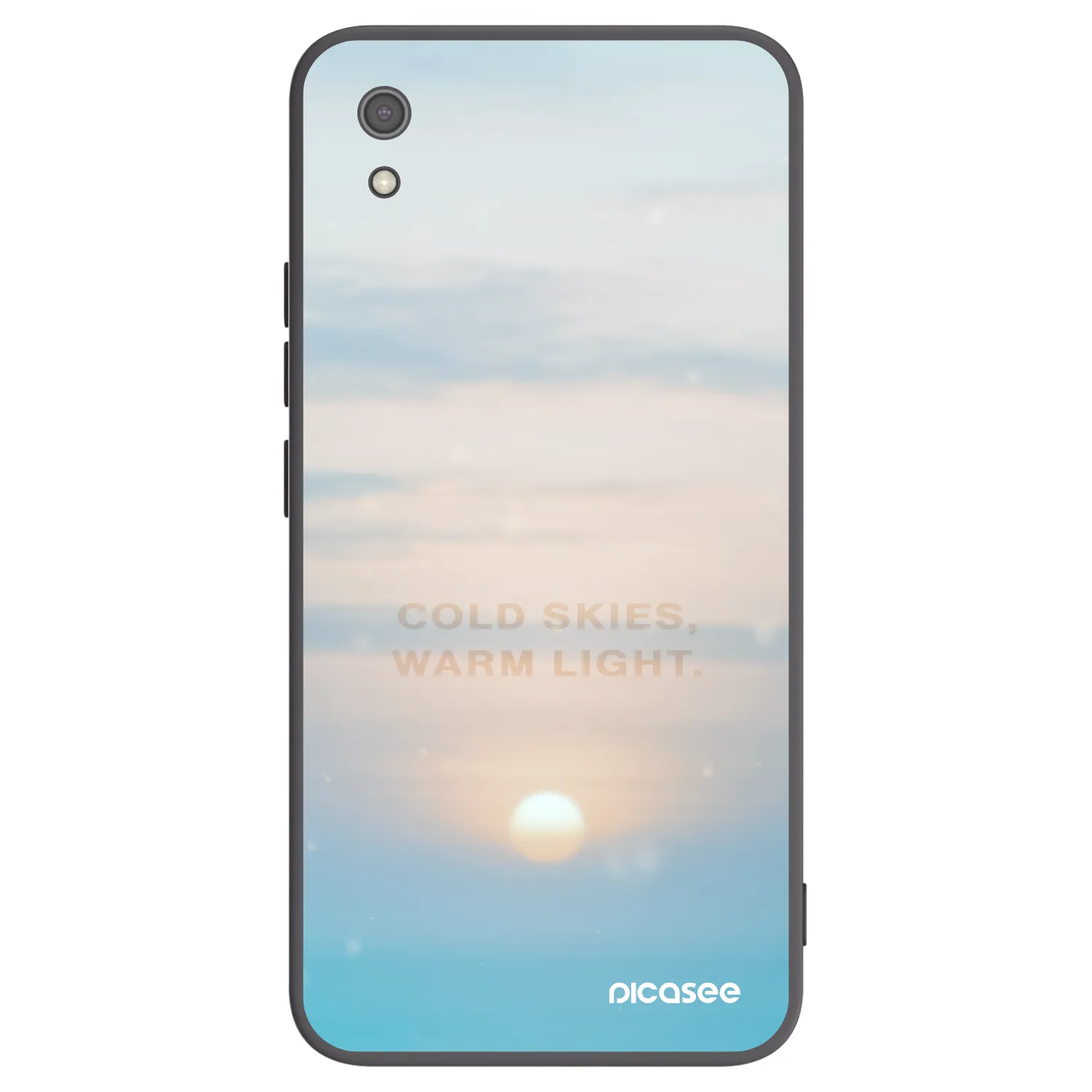 Picasee silikónový čierny obal pre Xiaomi Redmi 7A - COLD SKIES