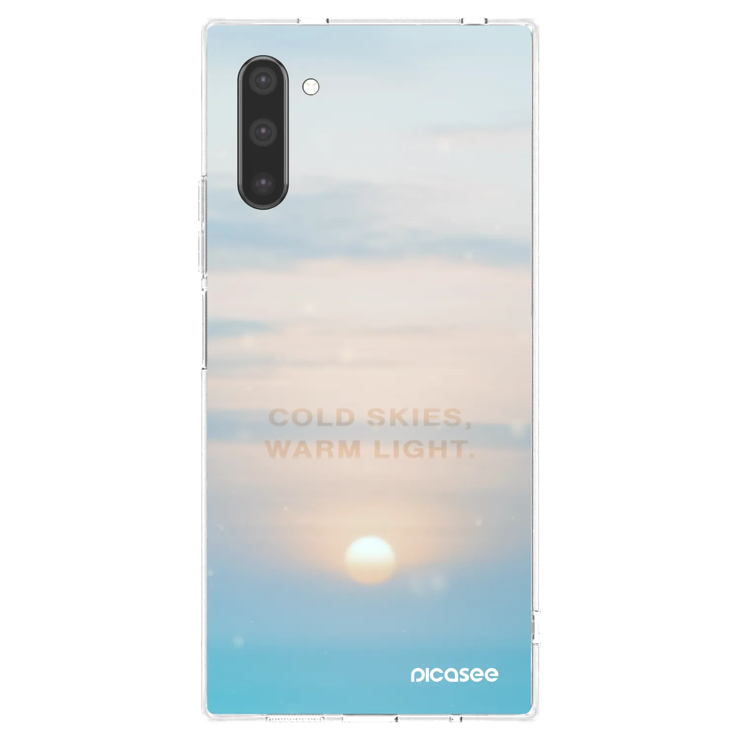 Picasee silikónový prehľadný obal pre Samsung Galaxy Note 10 N970F - COLD SKIES