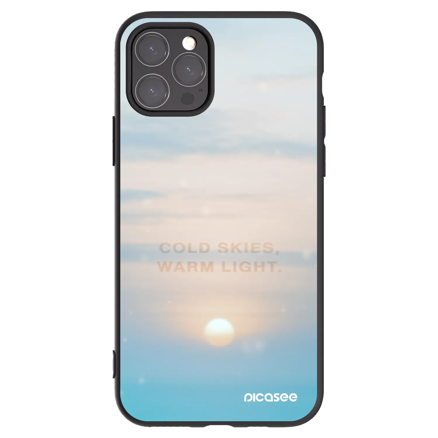 Picasee silikónový čierny obal pre Apple iPhone 11 Pro - COLD SKIES