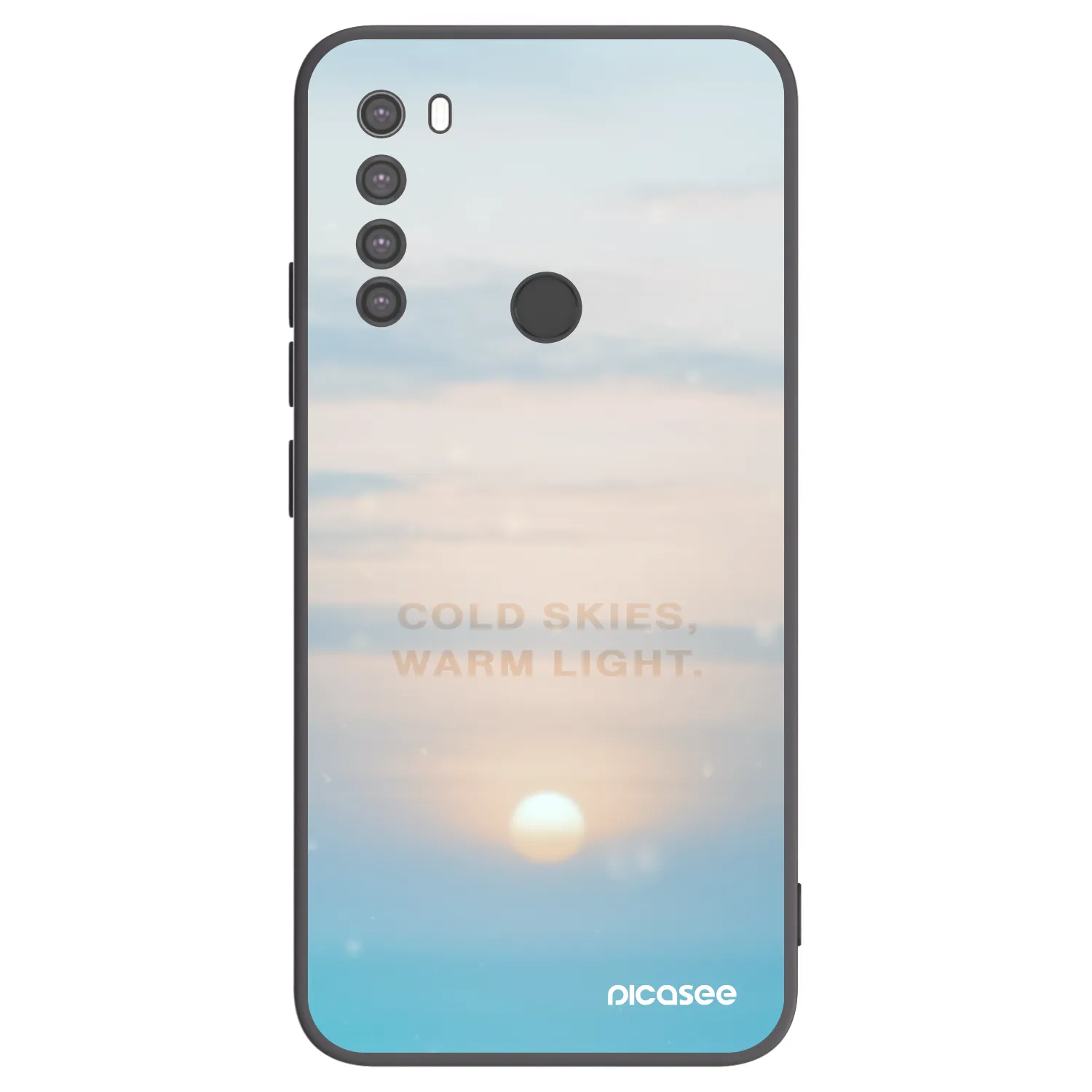 Picasee silikónový čierny obal pre Xiaomi Redmi Note 8 - COLD SKIES
