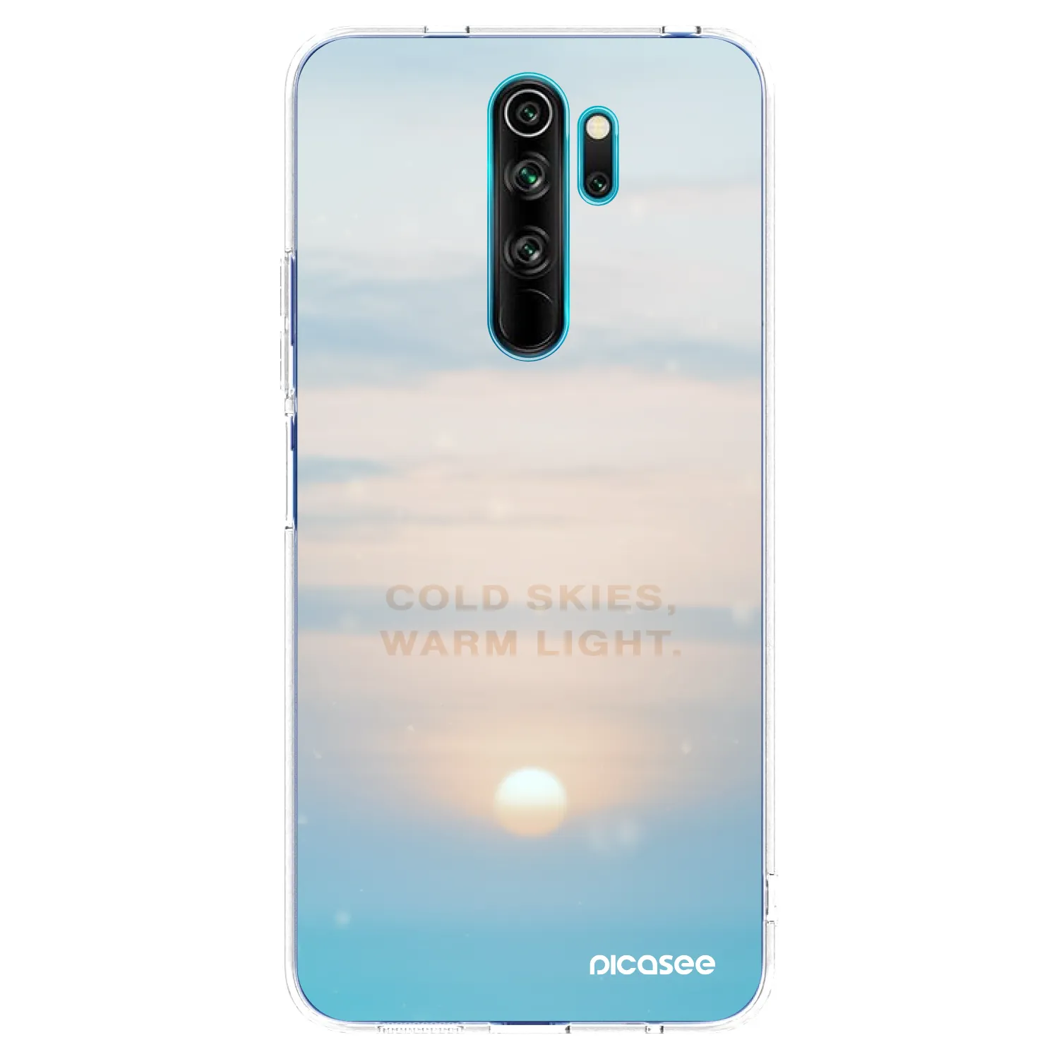 Picasee silikónový prehľadný obal pre Xiaomi Redmi Note 8 Pro - COLD SKIES