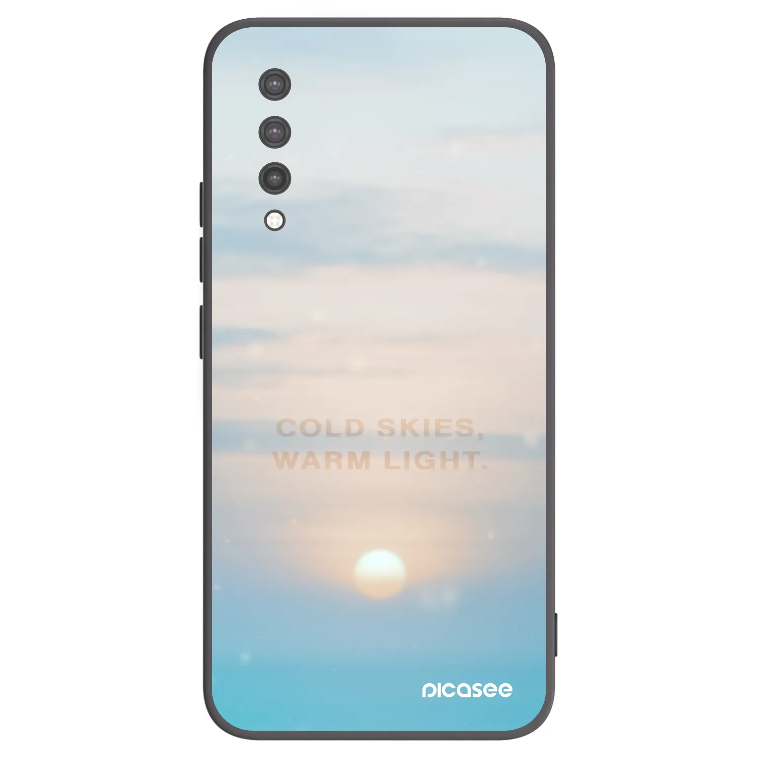 Picasee silikónový čierny obal pre Xiaomi Mi 9 Lite - COLD SKIES