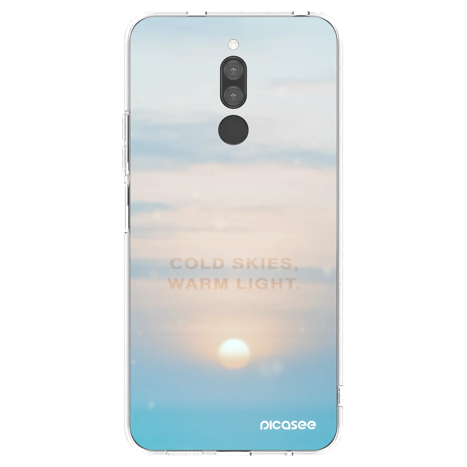 Silikónový prehľadný obal pre Xiaomi Redmi 8 - COLD SKIES
