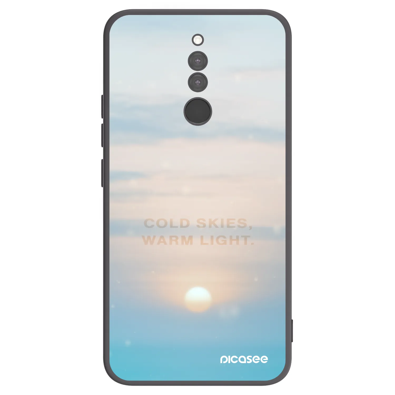 Picasee silikónový čierny obal pre Xiaomi Redmi 8 - COLD SKIES