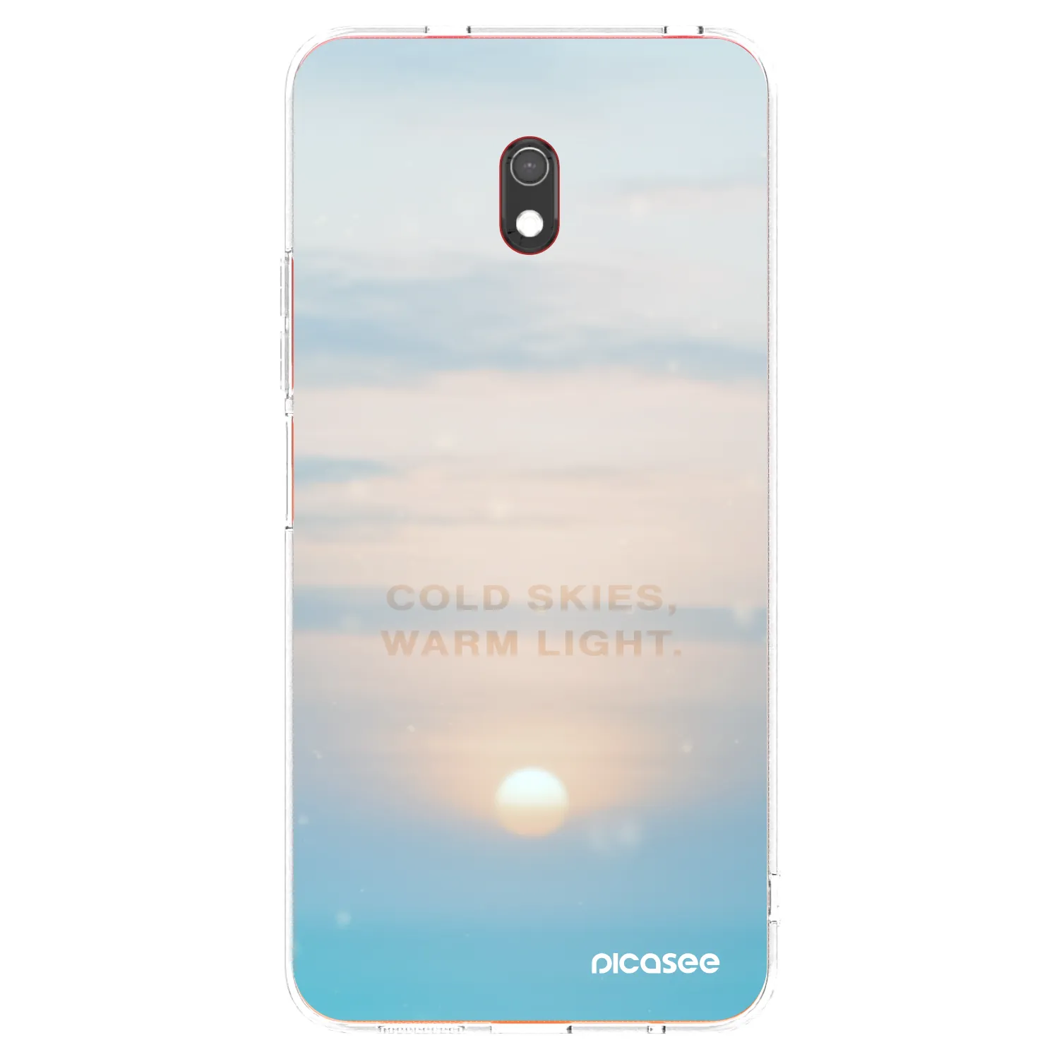 Picasee silikónový prehľadný obal pre Xiaomi Redmi 8A - COLD SKIES