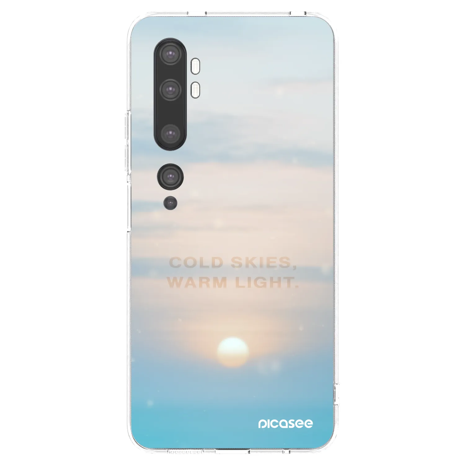 Silikónový prehľadný obal pre Xiaomi Mi Note 10 (Pro) - COLD SKIES