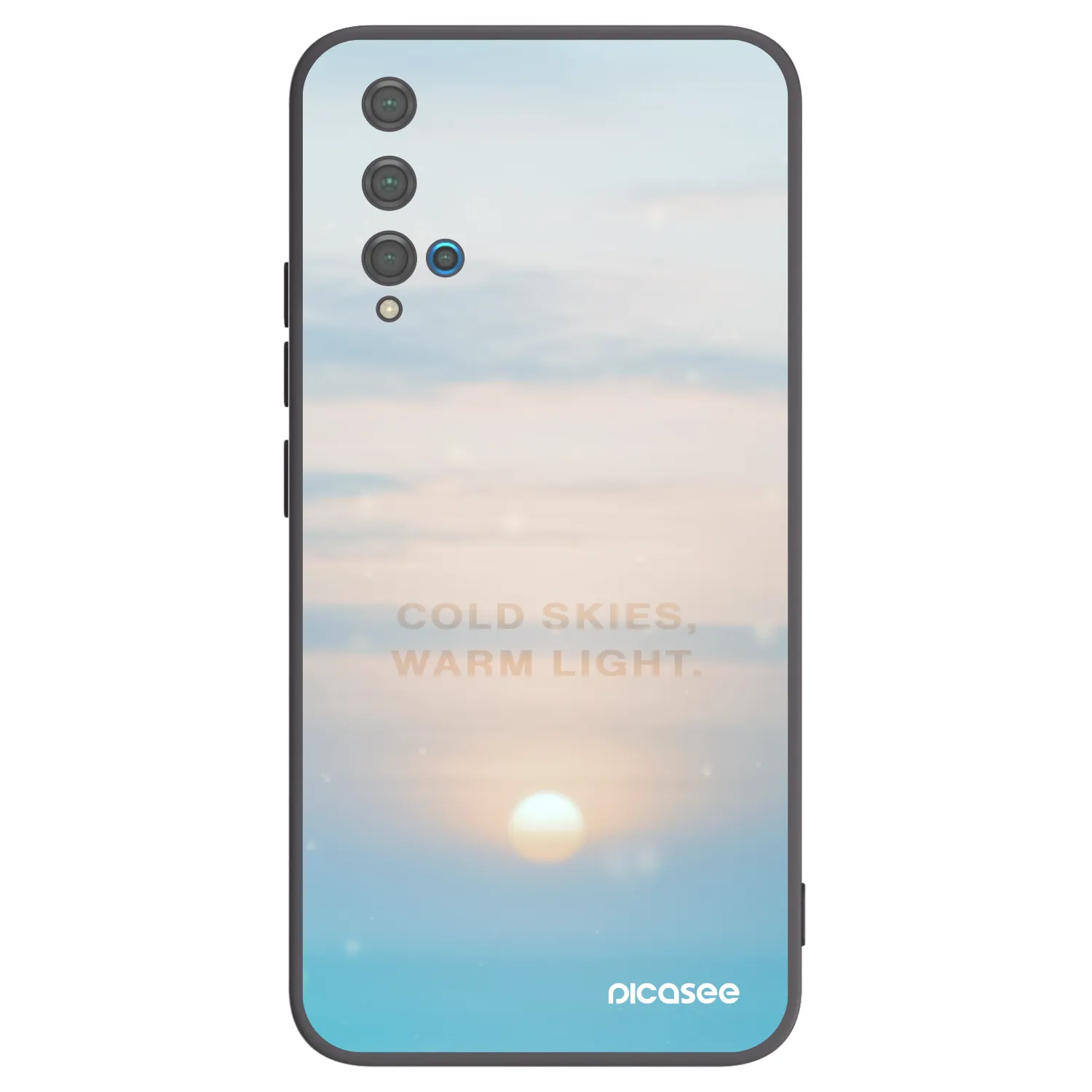 Picasee silikónový čierny obal pre Huawei Nova 5T - COLD SKIES