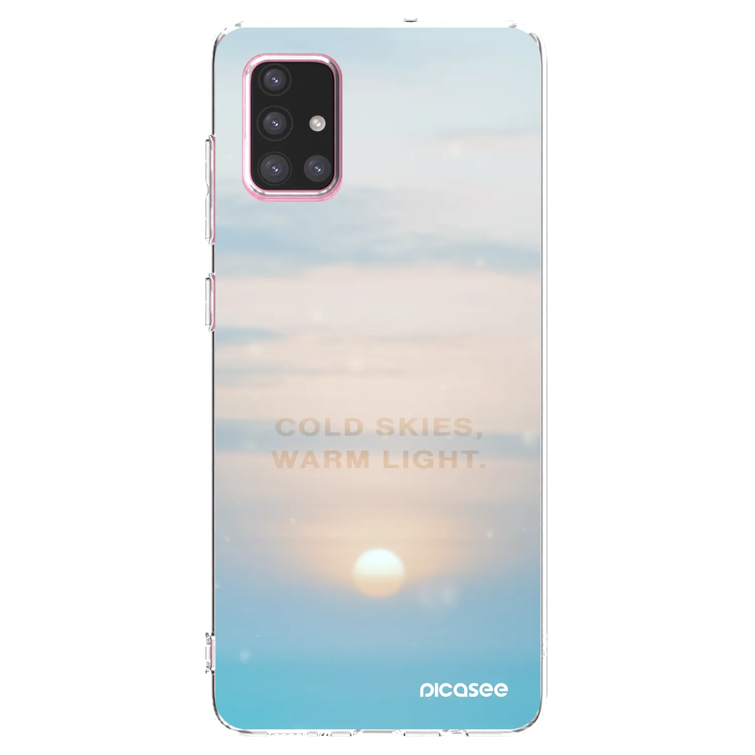 Picasee silikónový prehľadný obal pre Samsung Galaxy A71 A715F - COLD SKIES