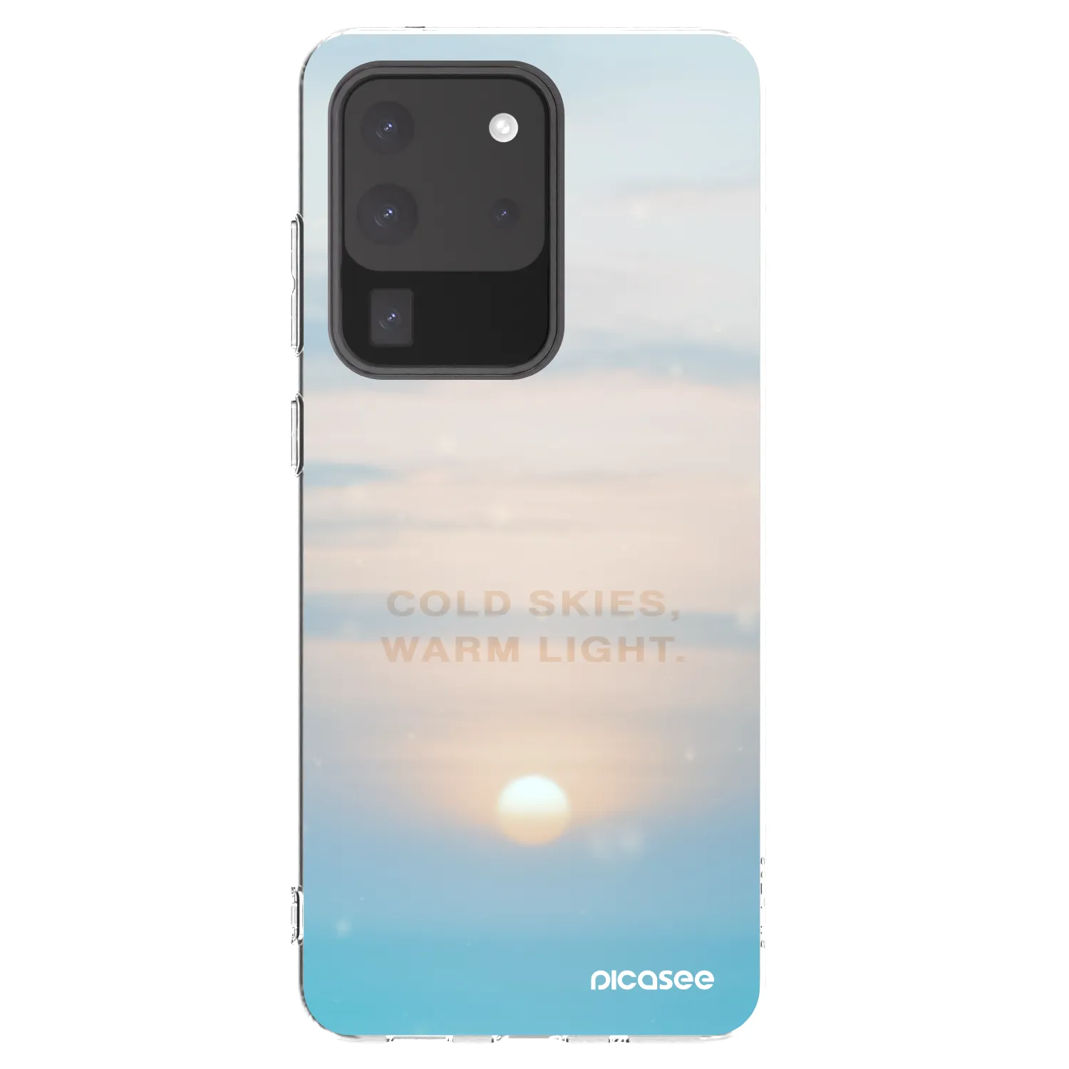 Picasee silikónový prehľadný obal pre Samsung Galaxy S20 Ultra 5G G988F - COLD SKIES