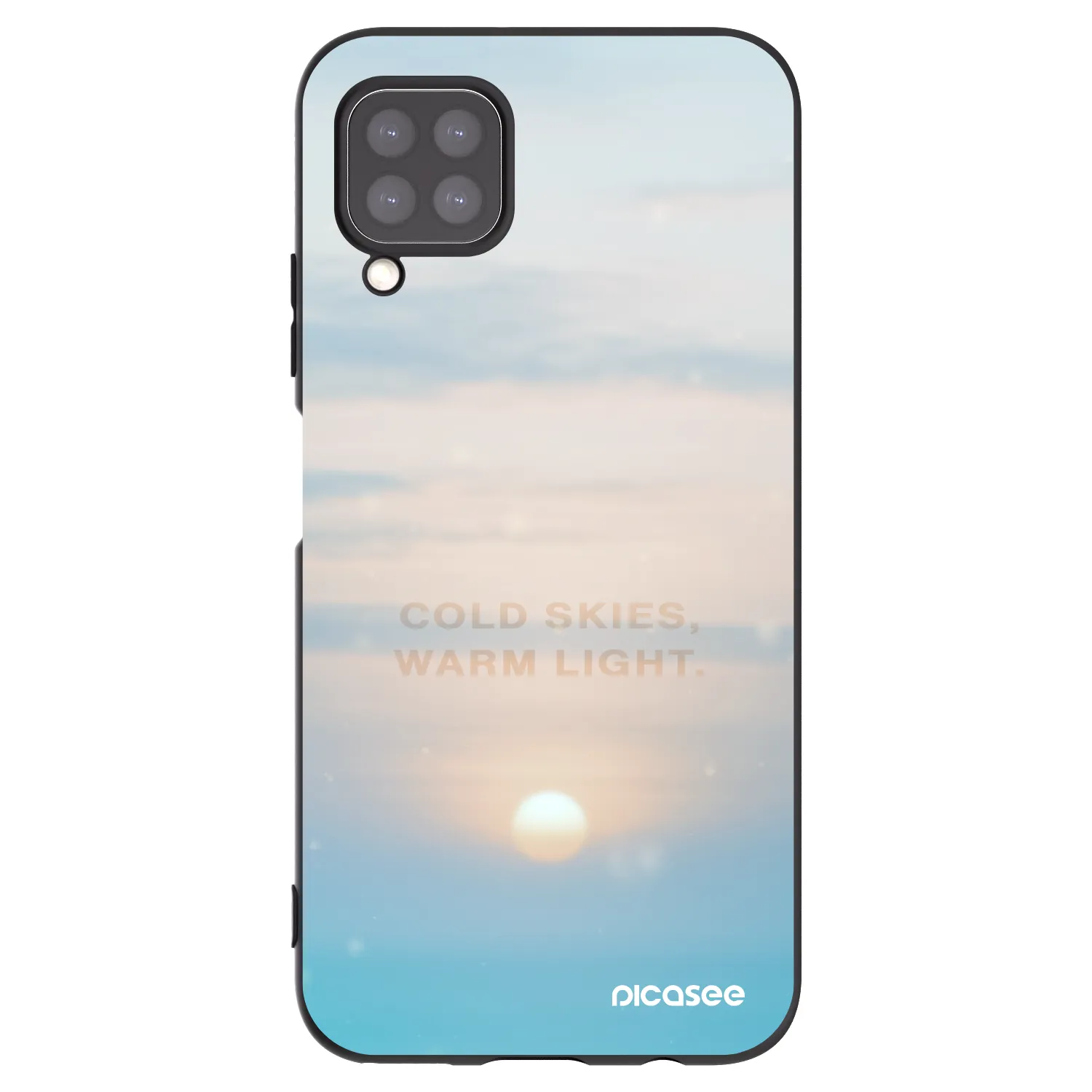 Picasee silikónový čierny obal pre Huawei P40 Lite - COLD SKIES