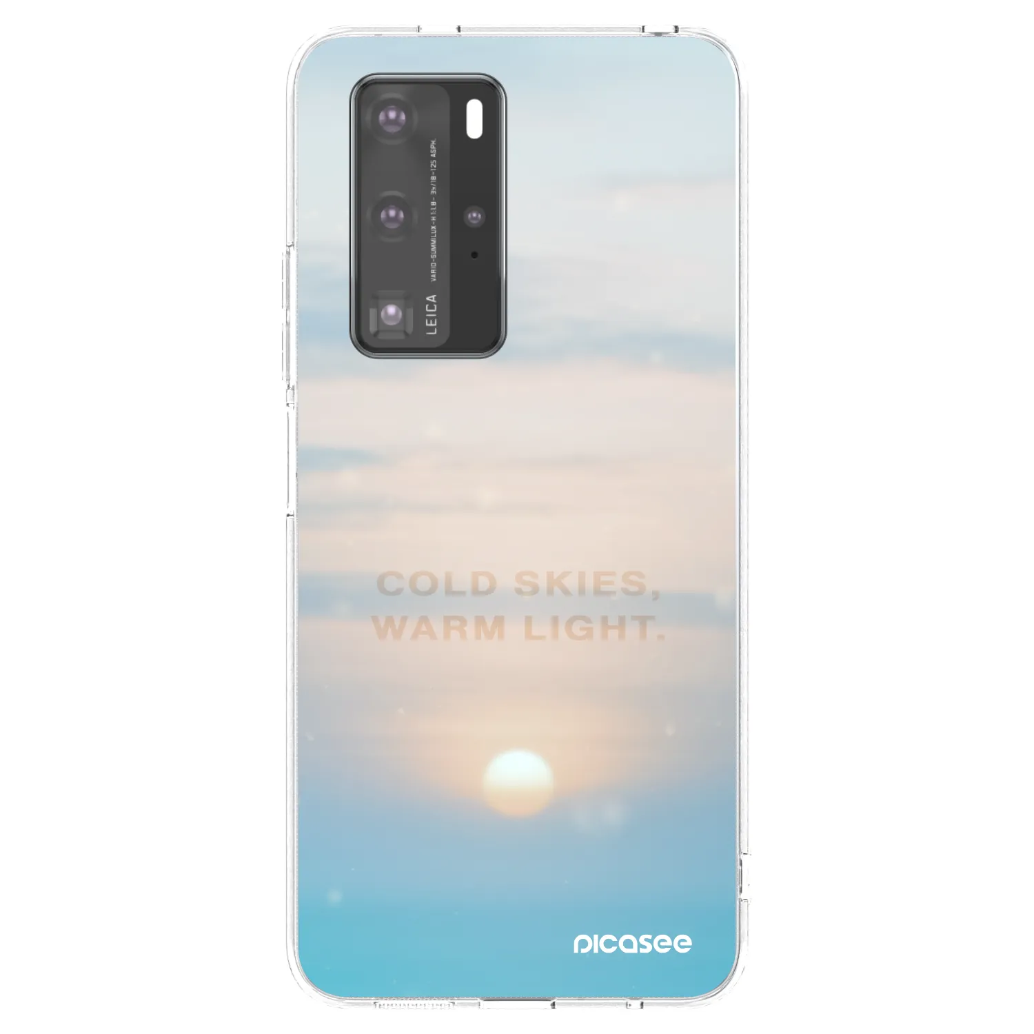 Picasee silikónový prehľadný obal pre Huawei P40 Pro - COLD SKIES
