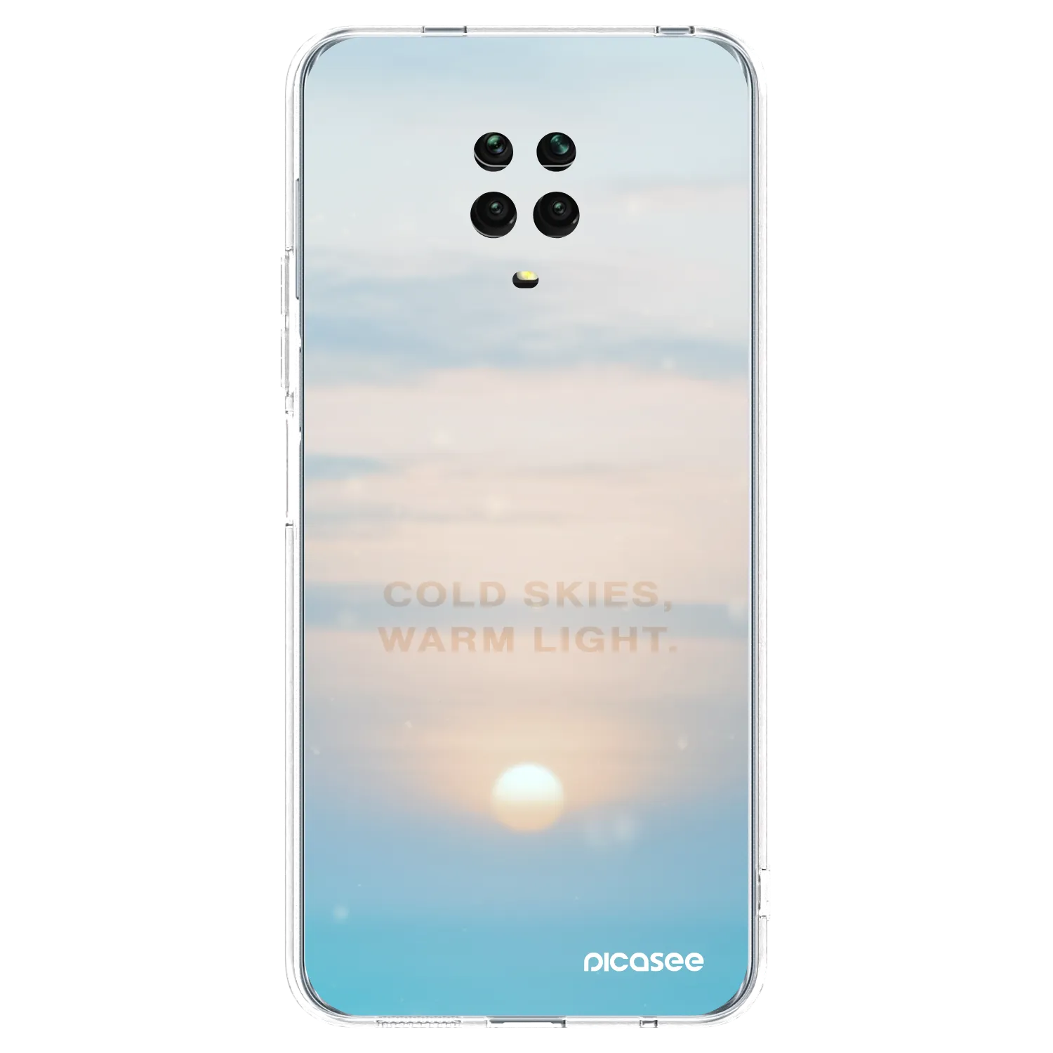 Picasee silikónový prehľadný obal pre Xiaomi Redmi Note 9 Pro - COLD SKIES