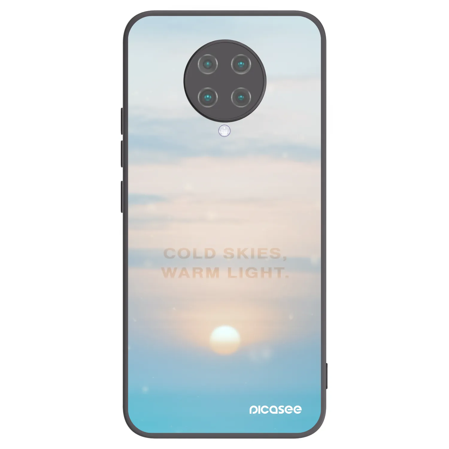 Picasee silikónový čierny obal pre Xiaomi Poco F2 Pro - COLD SKIES
