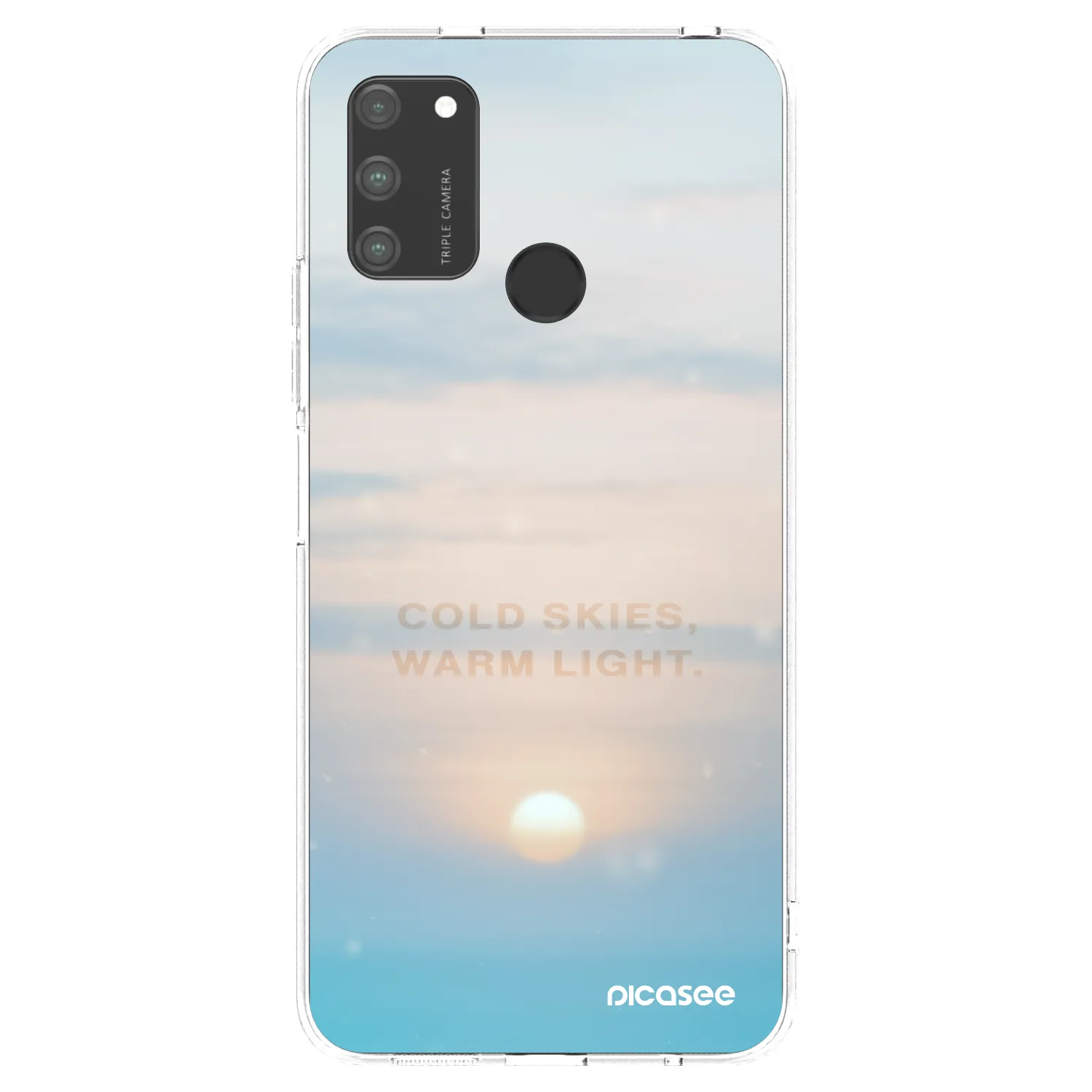 Picasee silikónový prehľadný obal pre Honor 9A - COLD SKIES