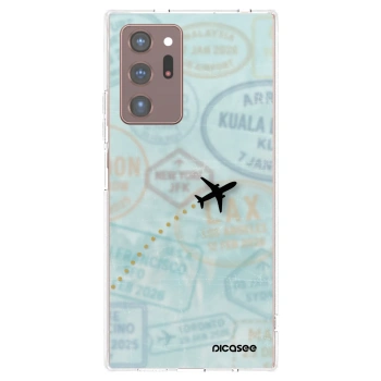 Picasee silikónový prehľadný obal pre Samsung Galaxy Note 20 Ultra - FLIGHT PATH