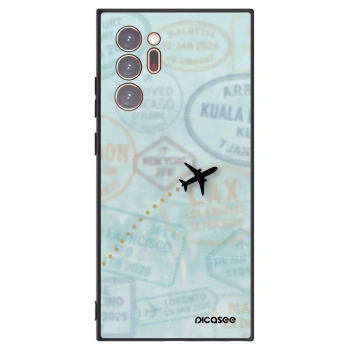 Picasee silikónový čierny obal pre Samsung Galaxy Note 20 Ultra - FLIGHT PATH