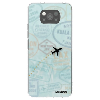 Picasee silikónový čierny obal pre Xiaomi Poco X3 - FLIGHT PATH