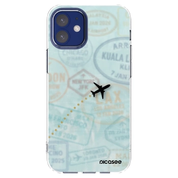 Picasee silikónový prehľadný obal pre Apple iPhone 12 mini - FLIGHT PATH