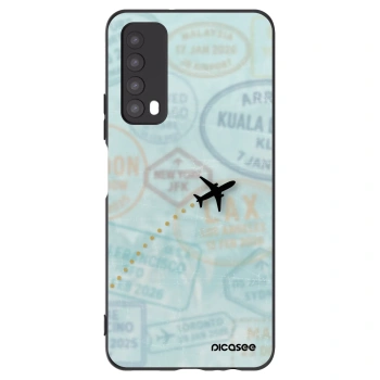 Picasee silikónový čierny obal pre Huawei P Smart 2021 - FLIGHT PATH