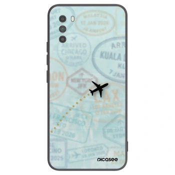 Picasee silikónový čierny obal pre Xiaomi Poco M3 - FLIGHT PATH