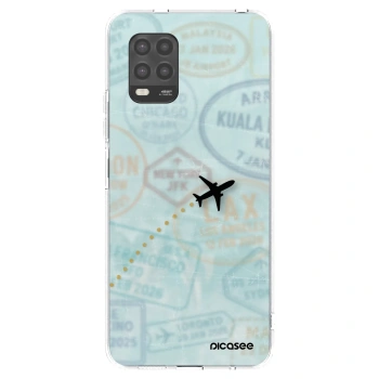 Picasee silikónový prehľadný obal pre Xiaomi Mi 10 Lite - FLIGHT PATH