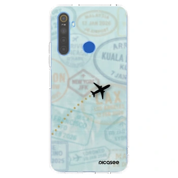 Picasee silikónový prehľadný obal pre Realme 5 - FLIGHT PATH