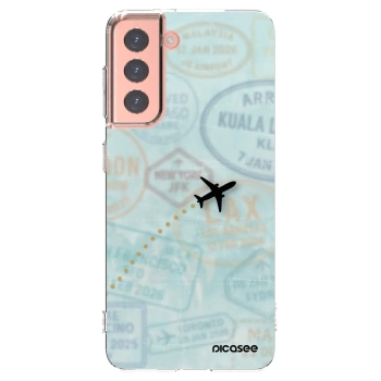 Picasee silikónový prehľadný obal pre Samsung Galaxy S21 5G G991B - FLIGHT PATH