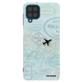 Picasee silikónový prehľadný obal pre Samsung Galaxy A12 A125F - FLIGHT PATH