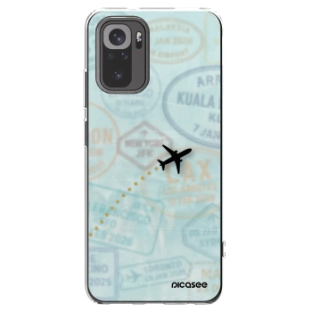 Picasee silikónový prehľadný obal pre Xiaomi Redmi Note 10 - FLIGHT PATH