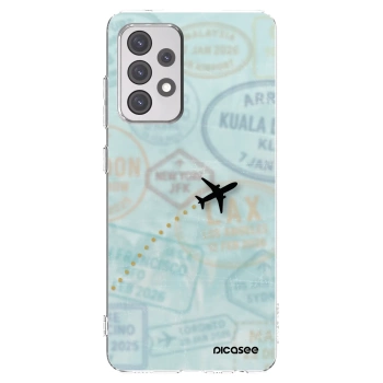 Picasee silikónový prehľadný obal pre Samsung Galaxy A52 5G A525F - FLIGHT PATH