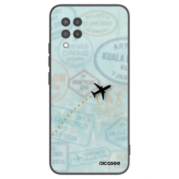 Picasee silikónový čierny obal pre Samsung Galaxy A42 A426B - FLIGHT PATH
