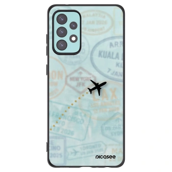 Picasee silikónový čierny obal pre Samsung Galaxy A72 A725F - FLIGHT PATH