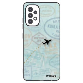 Picasee silikónový čierny obal pre Samsung Galaxy A32 5G A326B - FLIGHT PATH