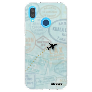 Picasee silikónový prehľadný obal pre Huawei P20 Lite - FLIGHT PATH
