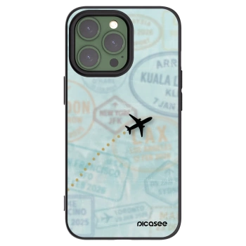 Picasee silikónový čierny obal pre Apple iPhone 13 Pro - FLIGHT PATH