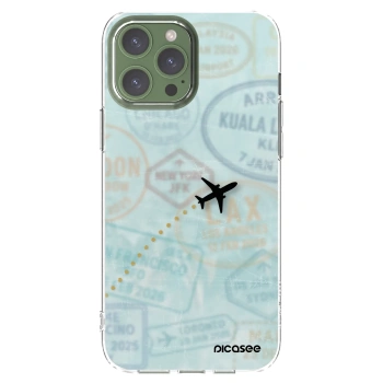 Picasee silikónový prehľadný obal pre Apple iPhone 13 Pro Max - FLIGHT PATH