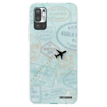 Picasee silikónový prehľadný obal pre Xiaomi Redmi Note 10 5G - FLIGHT PATH