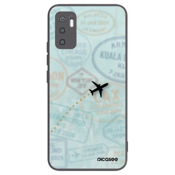 Picasee silikónový čierny obal pre Xiaomi Redmi Note 10 5G - FLIGHT PATH
