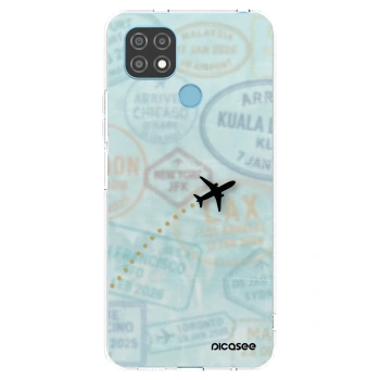 Picasee silikónový prehľadný obal pre Realme C21 - FLIGHT PATH