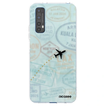 Picasee silikónový prehľadný obal pre Realme 7 - FLIGHT PATH