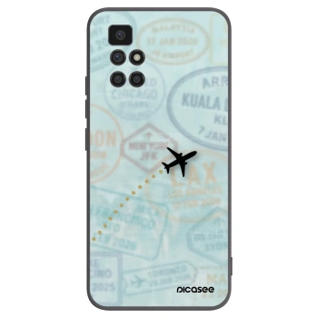 Picasee silikónový čierny obal pre Xiaomi Redmi 10 - FLIGHT PATH