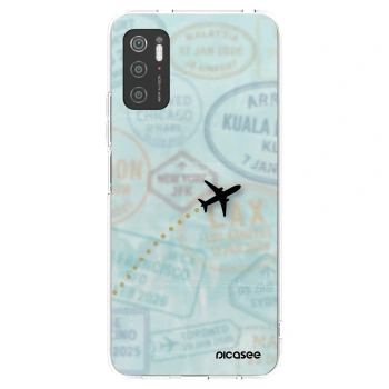 Picasee silikónový prehľadný obal pre Xiaomi Poco M3 Pro 5G - FLIGHT PATH