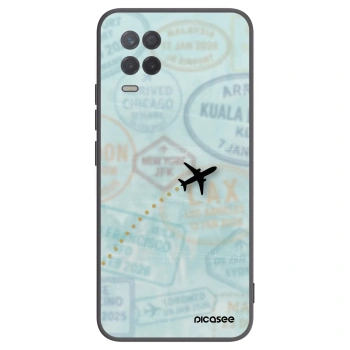 Picasee silikónový čierny obal pre Realme 8 5G - FLIGHT PATH