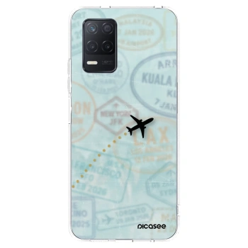 Picasee silikónový prehľadný obal pre Realme 8 5G - FLIGHT PATH