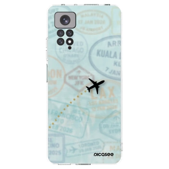 Picasee silikónový prehľadný obal pre Xiaomi Redmi Note 11S 4G - FLIGHT PATH