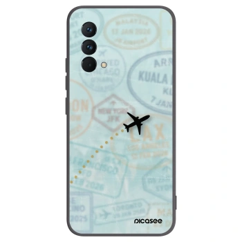 Picasee silikónový čierny obal pre Realme GT Master Edition 5G - FLIGHT PATH
