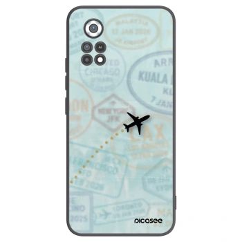 Picasee silikónový čierny obal pre Xiaomi Poco X4 Pro 5G - FLIGHT PATH