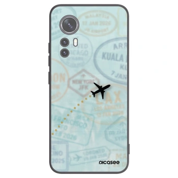 Picasee silikónový čierny obal pre Xiaomi 12 - FLIGHT PATH
