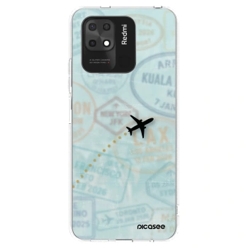 Picasee silikónový prehľadný obal pre Xiaomi Redmi 10C - FLIGHT PATH